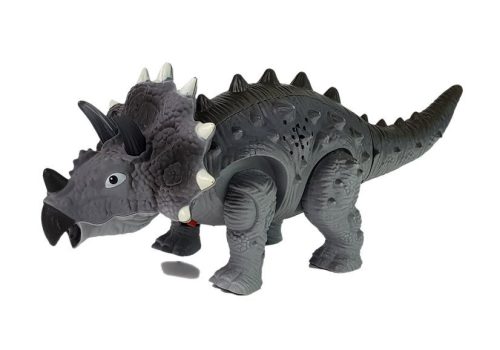Dinoszaurusz akkumulátoros Triceratops szürke