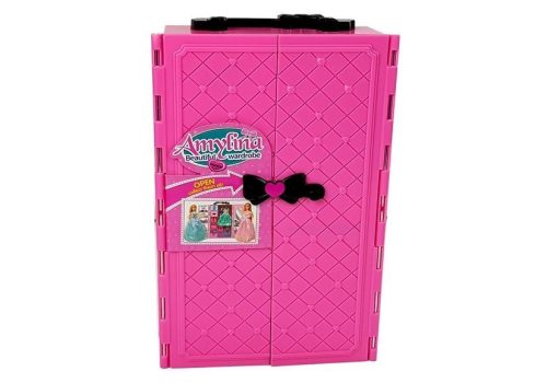 Baba szett fiú lány gardrób öltöző ruhák bőröndben