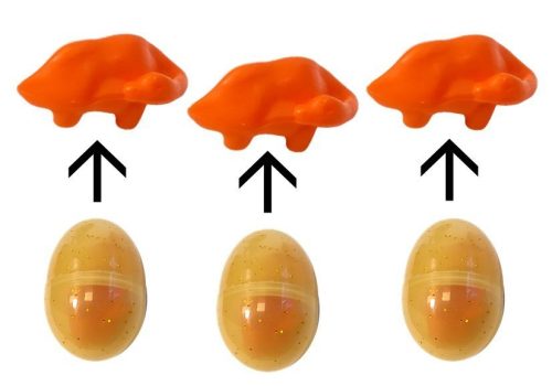 A zöld dinoszaurusz elemekkel mozog a hangprojektorral