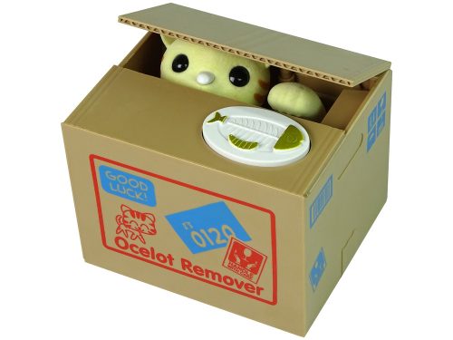 Csintalanság Takarékdoboz Cuki Cicás Pénztartó Malacpersely