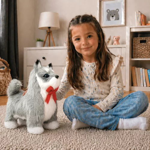 Interaktív Husky kutya mozog, ugat