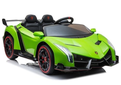 Elektromos Lamborghini Veneno zöld autó