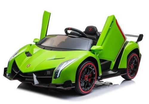 Elektromos Lamborghini Veneno zöld autó