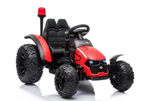 Elektromos hajtás HZB-200 traktoron piros pótkocsival