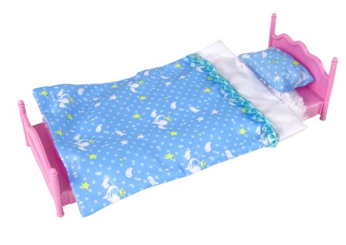 Baba + bútor szett Ágy gardrób fésülködőasztal