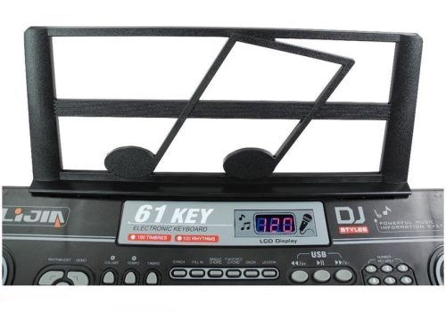 Elektronikus billentyű 61 billentyűvel, mikrofonnal és tápegységgel