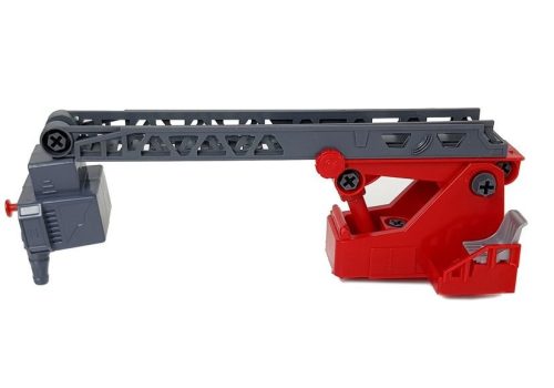 DIY Firetruck 2 az 1-ben készlet Kivehető emelők Csavarhúzó Hang Fényeffektusok Sisak