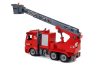 DIY Firetruck 2 az 1-ben készlet Kivehető emelők Csavarhúzó Hang Fényeffektusok Sisak