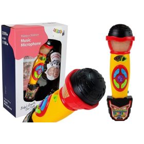 Sárga-fekete Karaoke mikrofonos dalok rögzítése