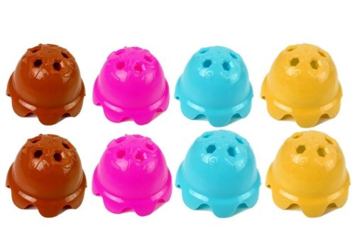 Ügyességi Jégkrém ostyában. Színes piramis Rendezd el a tornyot