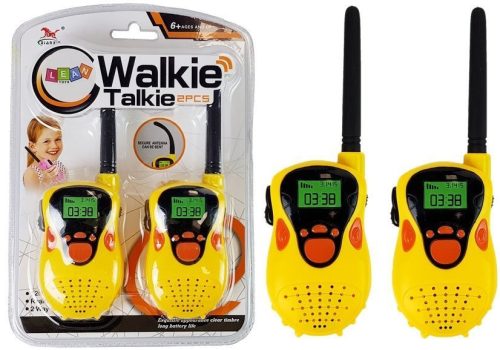 Walkie-talkie hatótávolság 100 m sárga gyerekeknek
