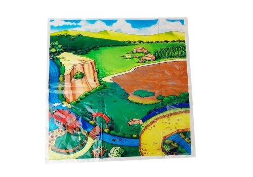 20 db-os nagyméretű állatfigura farm szőnyeg készlet