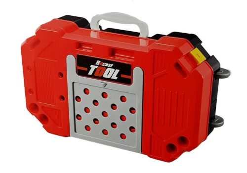 Barkácskészlet elemekkel 3 az 1-ben bőrönd műhely 85 elem 56 cm