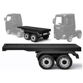 HL358 Mercedes Scania Actros fekete jármű félpótkocsi