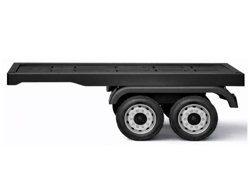 HL358 Mercedes Scania Actros fekete jármű félpótkocsi