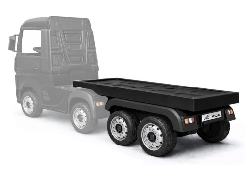 HL358 Mercedes Scania Actros fekete jármű félpótkocsi