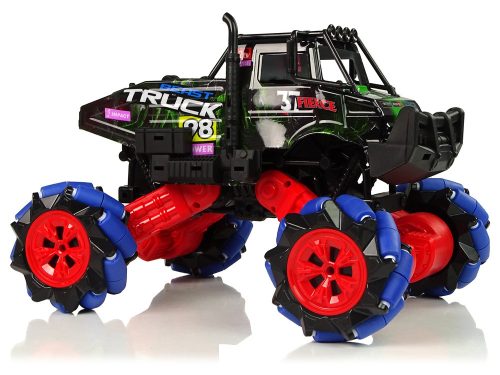 Távirányítós 1:16 kék 2.4G 360 fokos terepdrift autó