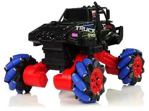 Távirányítós 1:16 kék 2.4G 360 fokos terepdrift autó