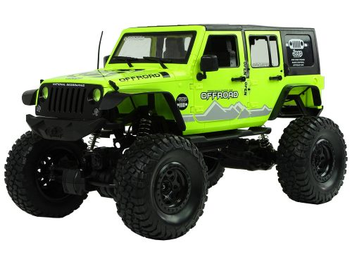 Rock Crawler 2,4 GHz zöld 4x4 lengéscsillapítók