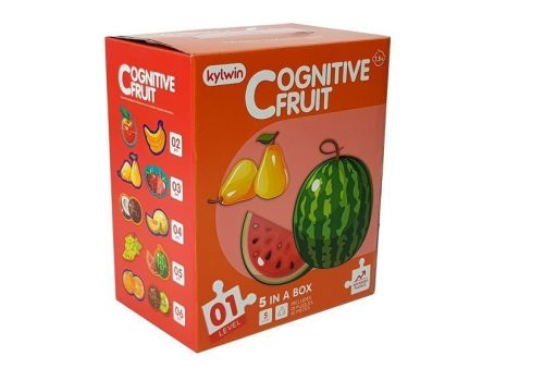 Oktatási puzzle babáknak Gyümölcsök 5 részes 40 db