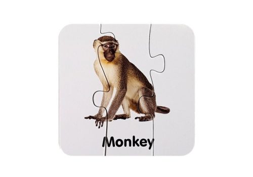 Oktatási Puzzle Vadon élő állatok Puzzle 10 angol kapcsolatok