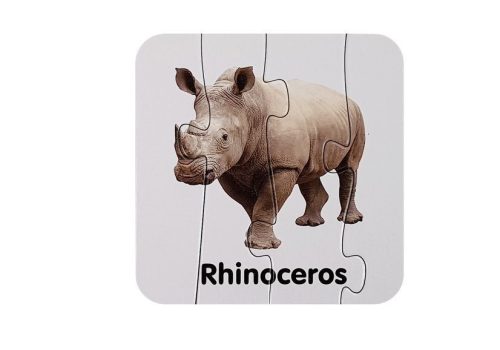 Oktatási Puzzle Vadon élő állatok Puzzle 10 angol kapcsolatok