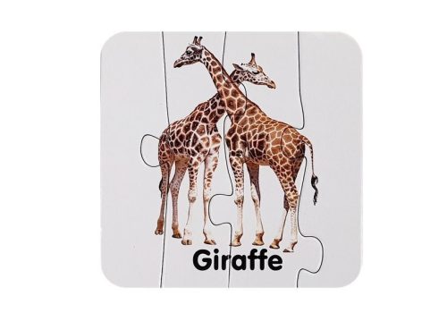 Oktatási Puzzle Vadon élő állatok Puzzle 10 angol kapcsolatok