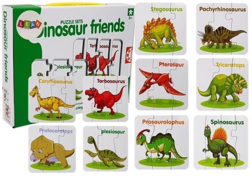 Oktatási puzzle angol dinoszauruszok 10 kapcsolatok