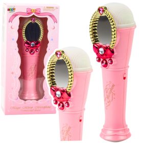 Magic Mirror mikrofonnal rózsaszín USB lámpával