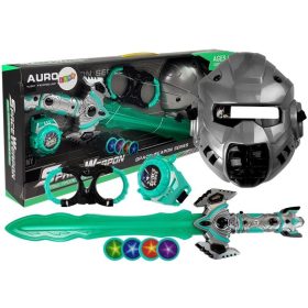 Space Toy Set Fénykard Maszk Bilincs