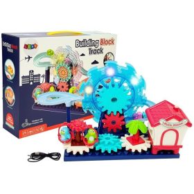 Csúszdával ellátott blokkkészlet. Óriáskerék