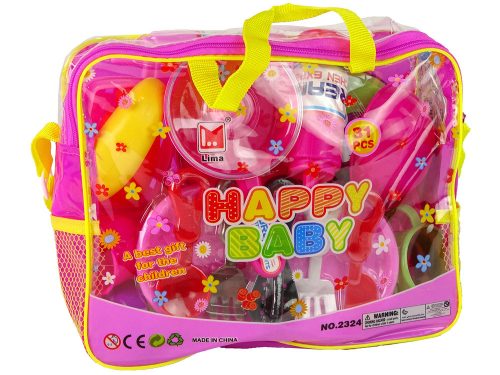 Konyhai készlet 31 elemből Táska Edények Tányérok Gyerekek