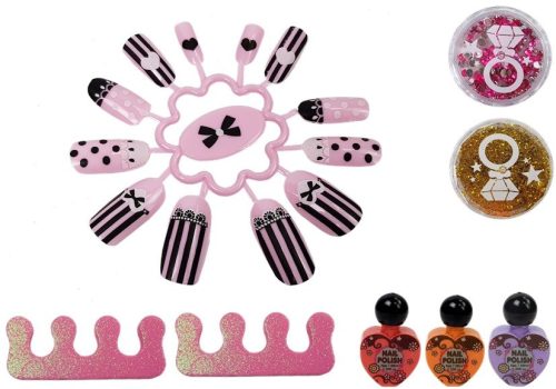 Körömlakk-szárító csillogó készlet