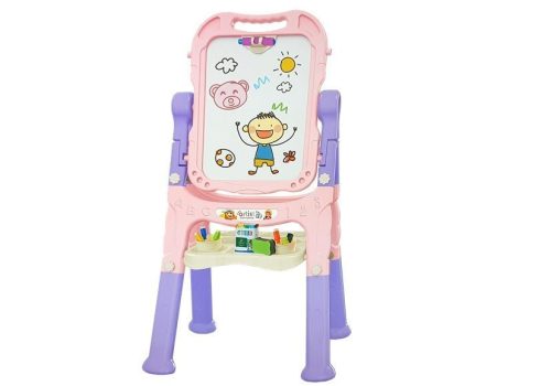 Mágneses krétatábla kék-piros kiegészítőkkel