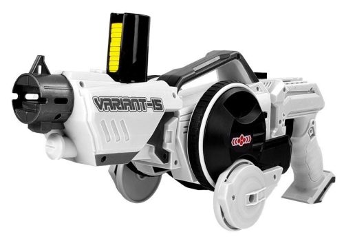 Fegyvervető autó 2 az 1-ben távvezérelhető habkorongok fehér