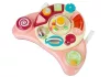 Interaktív Baba Panel Toy Music Animal Pink