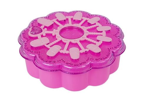 2 az 1-ben készlet karkötőkészítés és körömfestés gyöngyök körömlakkok