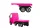 Mercedes Scania Actros teherautó HL358 Pink Félpótkocsival