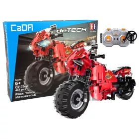   CADA Építőelem Szett Távirányítós Motorkerékpár 2.4G 484 db