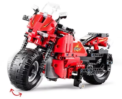 CADA Építőelem Szett Távirányítós Motorkerékpár 2.4G 484 db