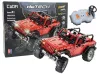 Építési blokkok Auto Off-Road távirányítós piros 1941 elemek