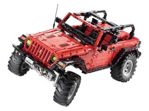 Építési blokkok Auto Off-Road távirányítós piros 1941 elemek