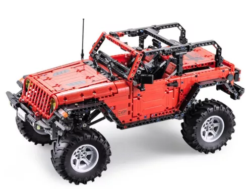 Építési blokkok Auto Off-Road távirányítós piros 1941 elemek