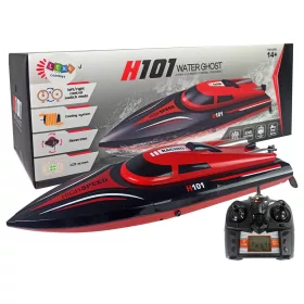 Távirányítású motorcsónak H101 Piros 1:48 2.4G 35 km/h