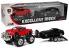 Járműkészlet Red Monster Truck Fekete BMW Caravan 58 cm