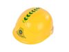 Nagy kotrógép építőipari motoros sisak sárga