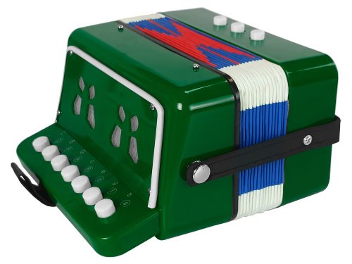 Harmonika hangszer egy fiatal zenész számára Green