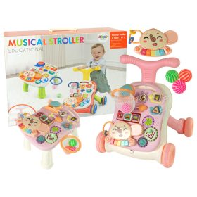 Interaktív tolóasztal 2 az 1-ben rózsaszín