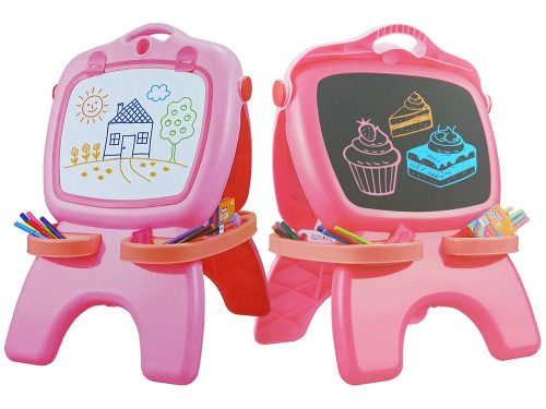 Kétoldalas mágneses Palatábla rózsaszín sablonok