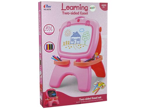 Kétoldalas mágneses Palatábla rózsaszín sablonok